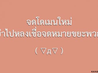 เมื่อจดโดเมนใหม่ อย่าไปหลงเชื่อสิ่งเหล่านี้